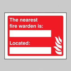 The Nearest Fire Warden Is (Space for Details)