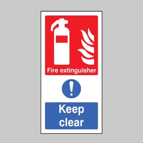 Fire Extinguisher Keep Clear (Multi Message)