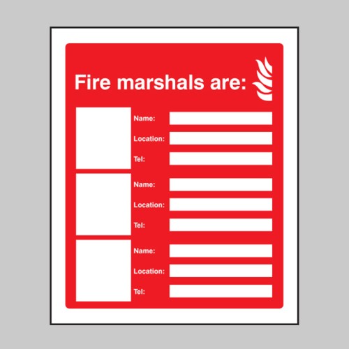 Fire Marshals Are (3 Names - Locations and Numbers)