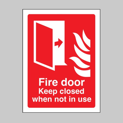 Fire Door Keep Closed when Not in Use