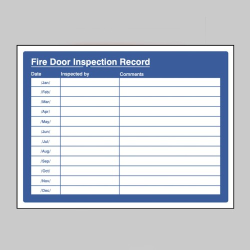 Fire Door Inspection Record