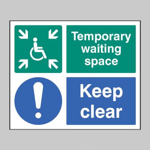 Temporary Waiting Space - Keep Clear