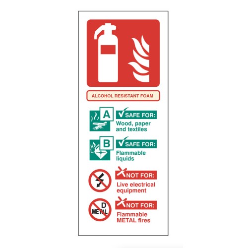 Alcohol Resistant Foam Identification