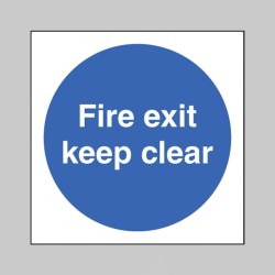 Fire Exit Keep Clear