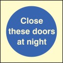 Close these Doors At Night