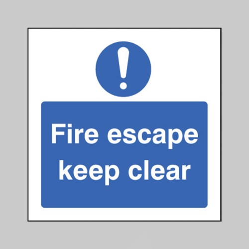 Fire Escape Keep Clear