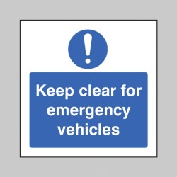 Keep Clear for Emergency Vehicles