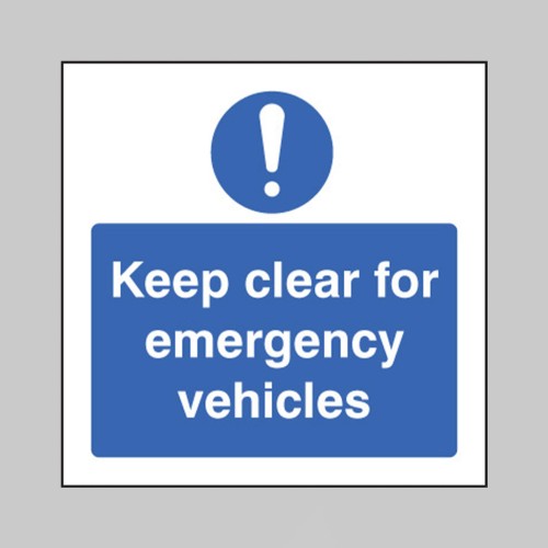 Keep Clear for Emergency Vehicles