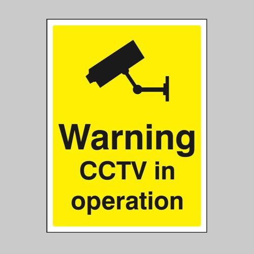 Warning - CCTV in Operation