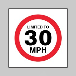 Limited to 30mph