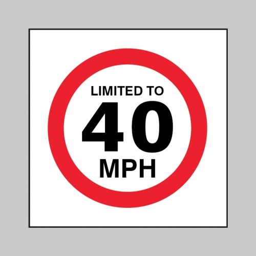 Limited to 40mph