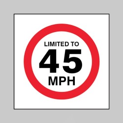 Limited to 45mph