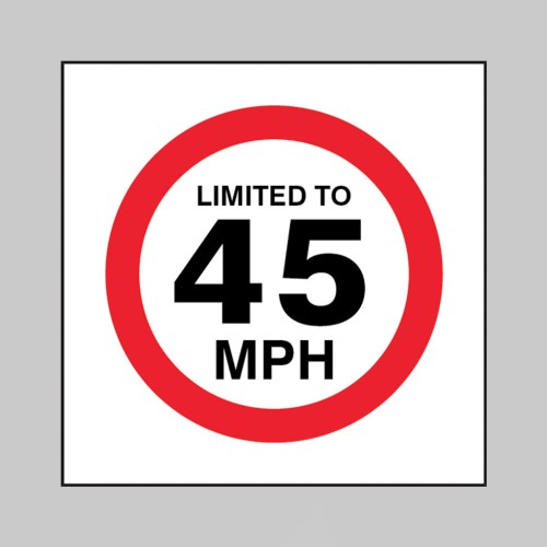 Limited to 45mph