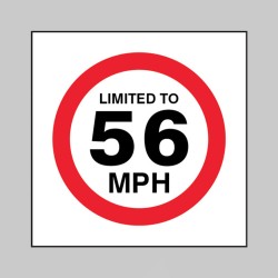 Limited to 56mph