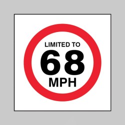 Limited to 68mph