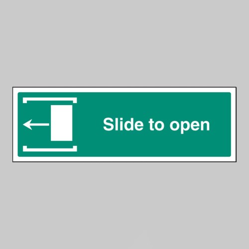 Slide to Open - Arrow Left