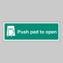 Push Pad to Open