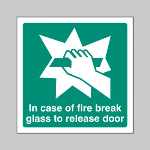 Break Glass to Release Door