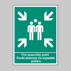 Fire Assembly Point (English / Polish)