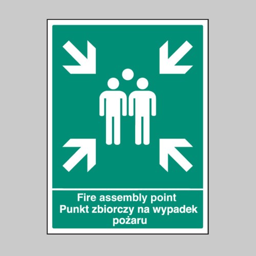 Fire Assembly Point (English / Polish)