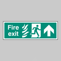 HTM Fire Exit - Arrow Up / Straight On