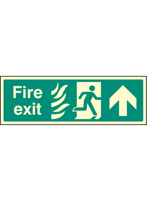 HTM Fire Exit - Arrow Up / Straight On