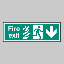 HTM Fire Exit - Arrow Down