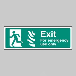 HTM Exit for Emergency Use Only - Left