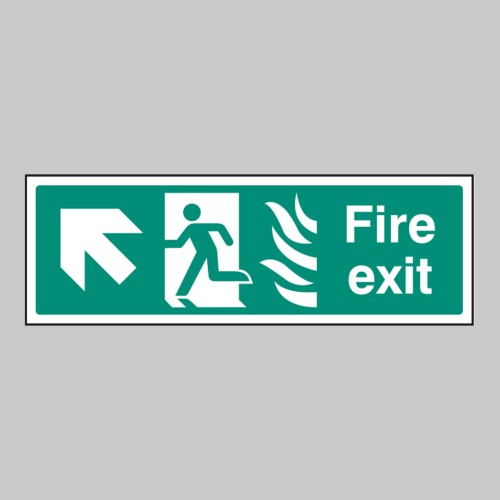 HTM Fire Exit - Arrow Up Left