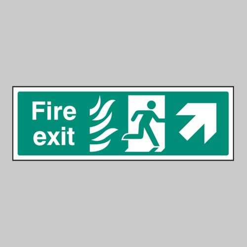 HTM Fire Exit - Arrow Up Right 