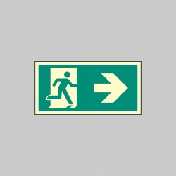 Intermediate Fire Exit Marker - Arrow Right