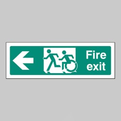 Inclusive Disabled Fire Exit Design - Arrow Left