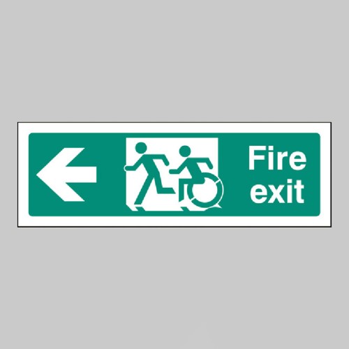 Inclusive Disabled Fire Exit Design - Arrow Left