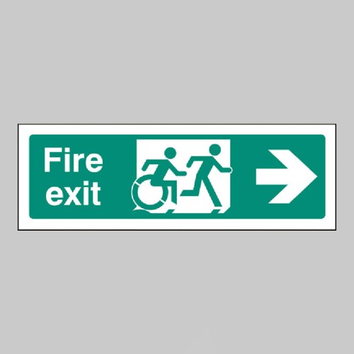 Inclusive Disabled Fire Exit Design - Arrow Right