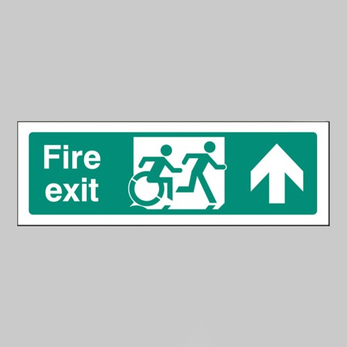 Inclusive Disabled Fire Exit Design - Arrow Up