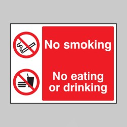 No Smoking - No Eating - No Drinking