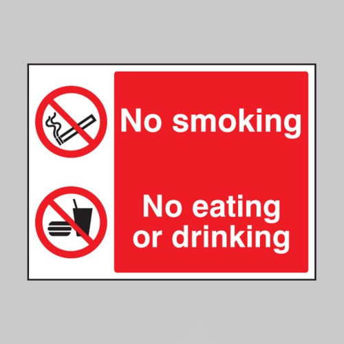 No Smoking - No Eating - No Drinking