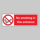 No Smoking in this Entrance