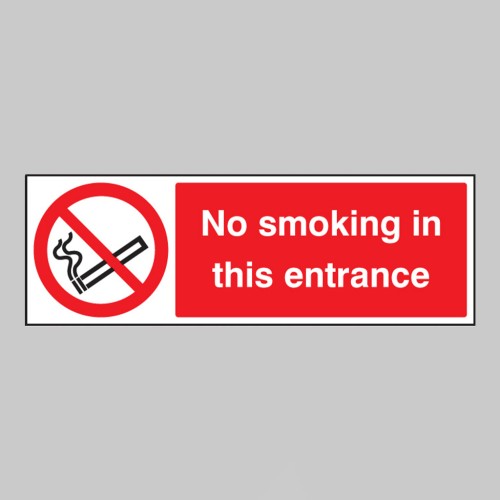 No Smoking in this Entrance