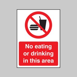 No Eating Or Drinking in this Area