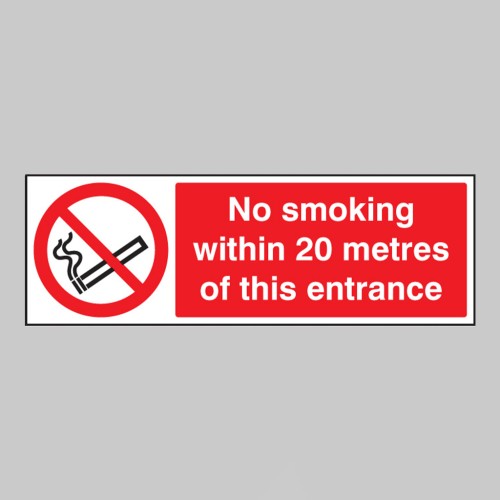 No Smoking within 20 Metres of this Entrance