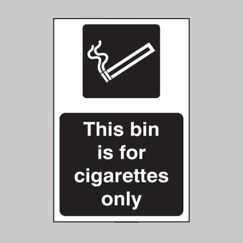 This Bin Is for Cigarettes Only