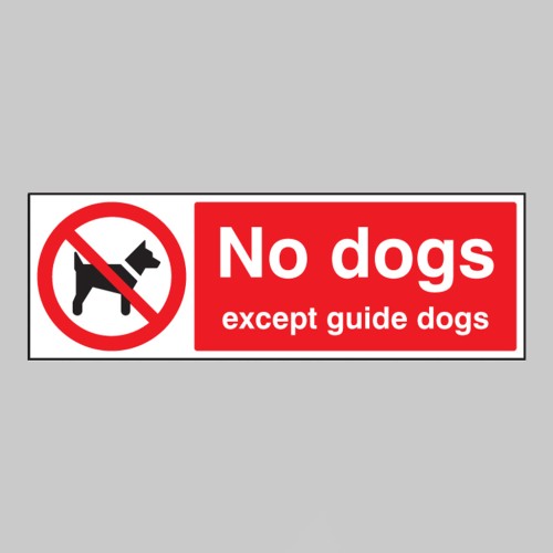 No Dogs Except Guide Dogs