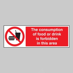 Consumption of Food Or Drink Is Forbidden in this Area