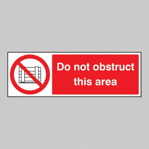 Do Not Obstruct this Area