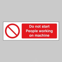 Do Not Start - People Working On Machine