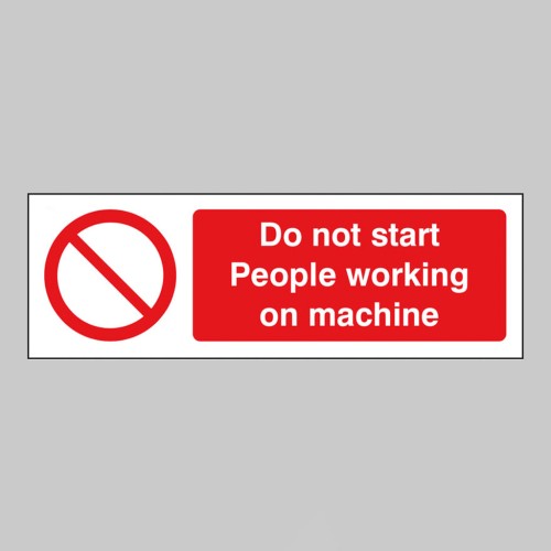 Do Not Start - People Working On Machine