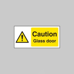 Caution - Glass Door