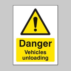 Danger - Vehicles Unloading