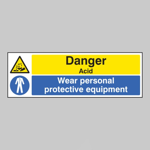 Danger - Acid Wear PPE